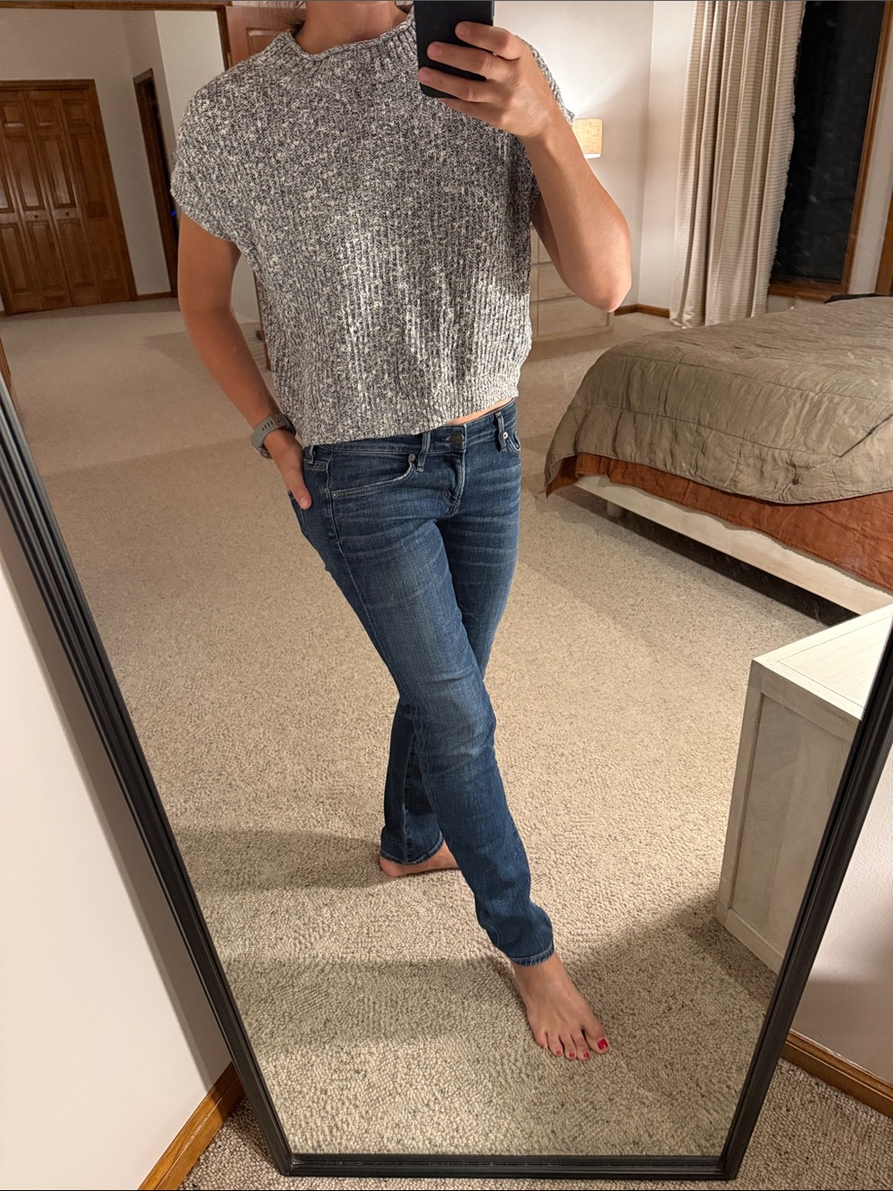 Field flower (anthropologie) short sleeve mock neck sweater